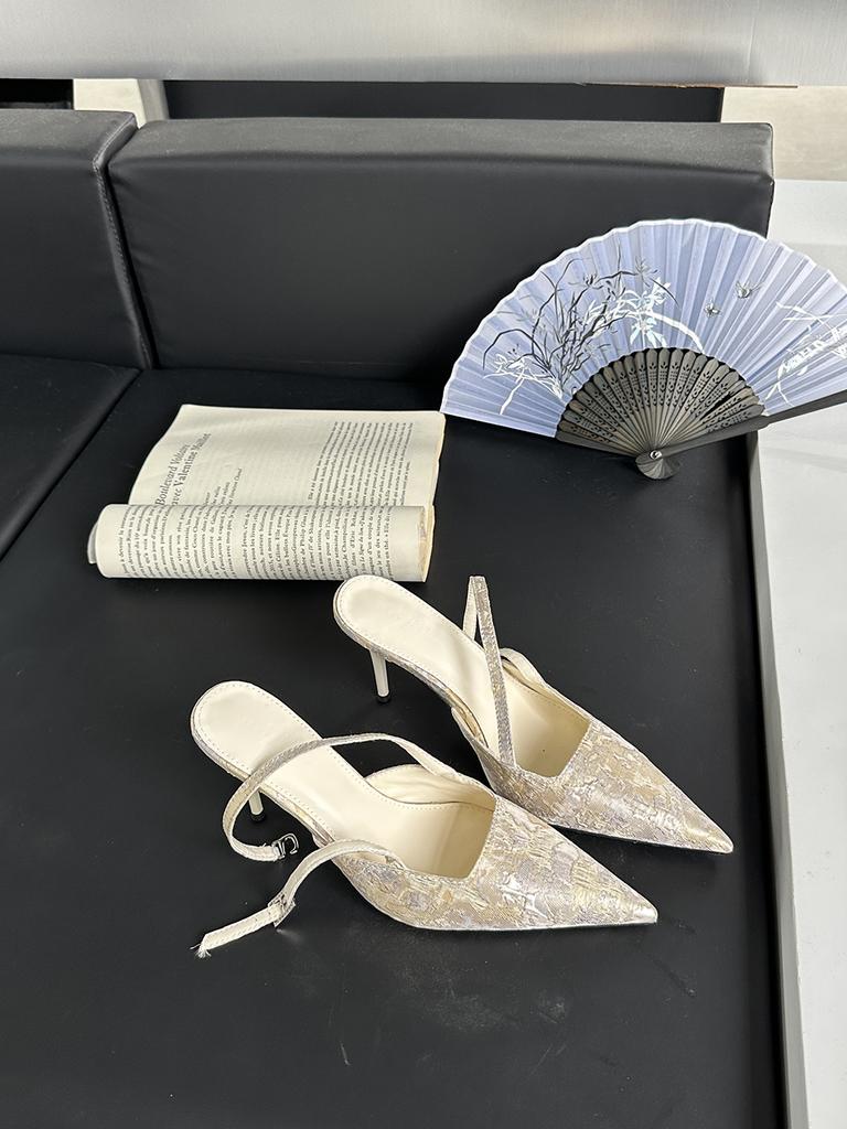 Мода Черный Бежевый Фиолетовый Женские Сандалии Острый Носок Летние Туфли Шелковые Элегантные Модные Вечерние Сандалии Тонкие Высокие Каблуки Сзади Ремешок 39