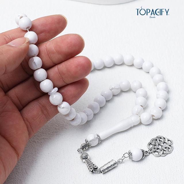 Alloy Prayer Beads: Kuk Style Muslim Worship Bracelet with 45 Beads
