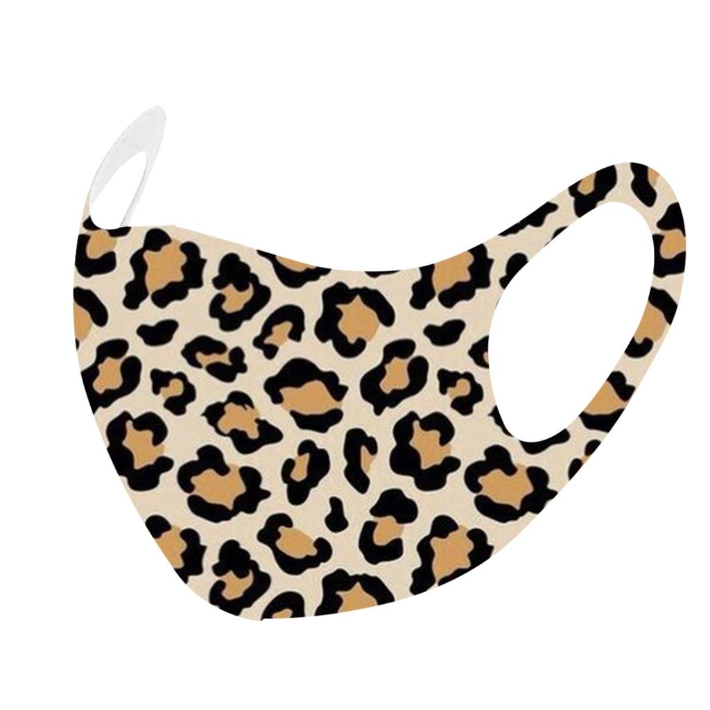 1PC Adult Printed Ice Silk Mask To Against Dusts And Haze Mask