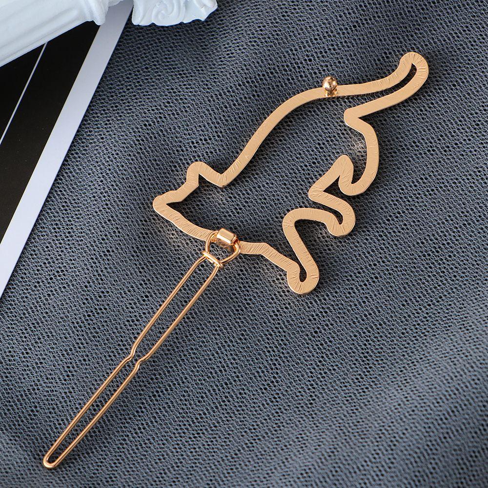 Ornaments Barrette Metal Hairpins Moon Circle Hairgrip Woman Hair Accessories Triangle Hair Clip