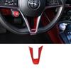 Real Carbon Fiber For Alfa Romeo Stelvio Giulia 2017-2019 Car Steering Wheel Decorative Frame Sticker Car Interior AccessoriesDA4 