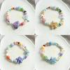 Colorful Ceramic Shell Starfish Beaded Bracelet For Women Boho Fish Beads Braided Rope Chain Beach Party Jewelry