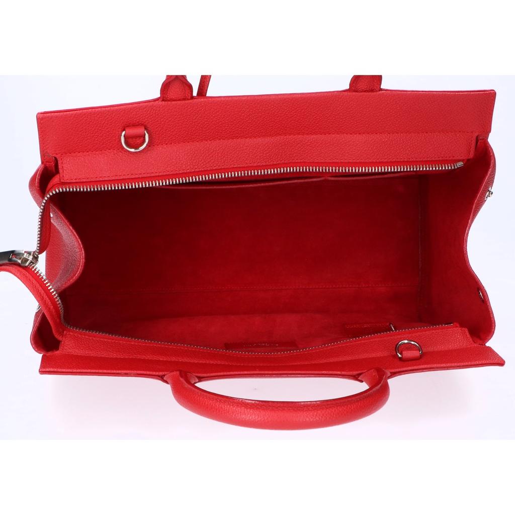 SAINT LAURENT PARIS [Excellent Condition] 400413 B680N Cabas Rive Gauche 2-Way Handbag RedUsed