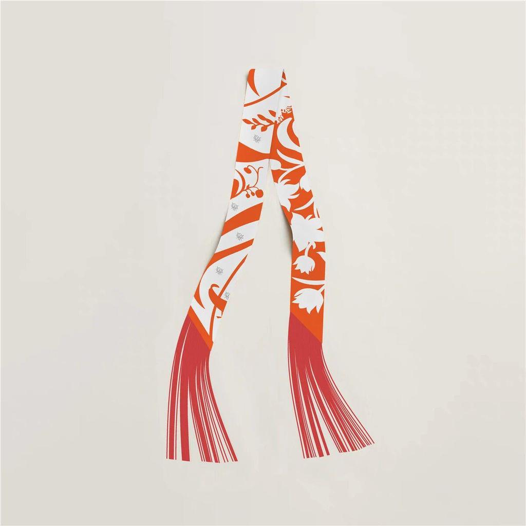 Женский твиловый шелковый галстук-лента в корейском стиле: Универсальный аксессуар-шарф и сумка