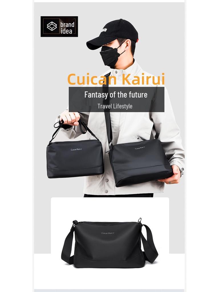 Мужская модная водонепроницаемая сумка кроссбоди из ткани Оксфорд: Деловая, Повседневная, Сумка через плечо для поездок, Путешествий