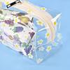 Portable Transparent Makeup Bag Zippered PVC Cosmetic Pouch for Women Travel Toiletry Storage Bag