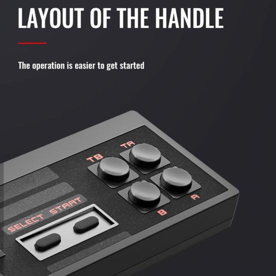 Детская игровая консоль в стиле ретро, компактный дизайн, портативный AV-выход, классическая мини-ручная игровая консоль с 2 контроллерами