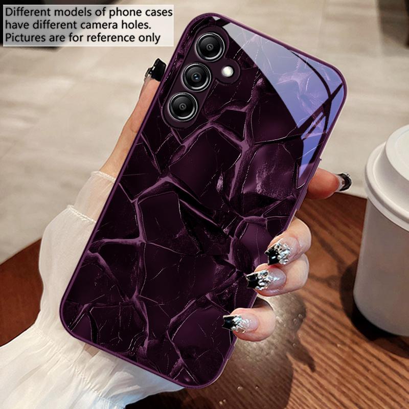 Узор с текстурой красной лавы Для Samsung A 73 72 71 70 56 55 54 53 52 51 50 42 35 34 33 32 31 26 25 24 23 22 30 20 стеклянный чехол для телефона