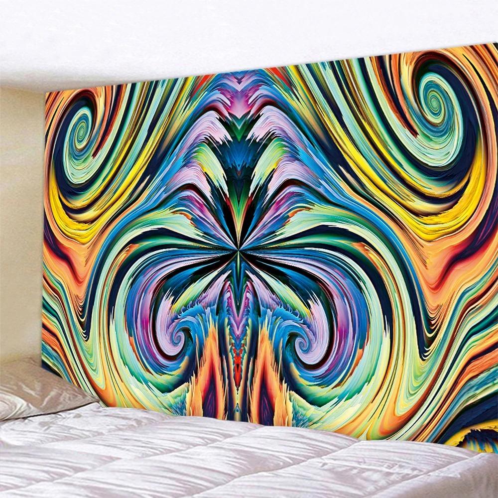 Модный домашний декор Гобелен Гостиная Спальня Гобелен Геометрический Массив Фантазийный Узор