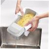 Microwave Pasta Cooker with Strainer Spaghetti Bowl Kitchen Tools Heat Resistant Pasta Boat Spaghetti Noodle Cooker