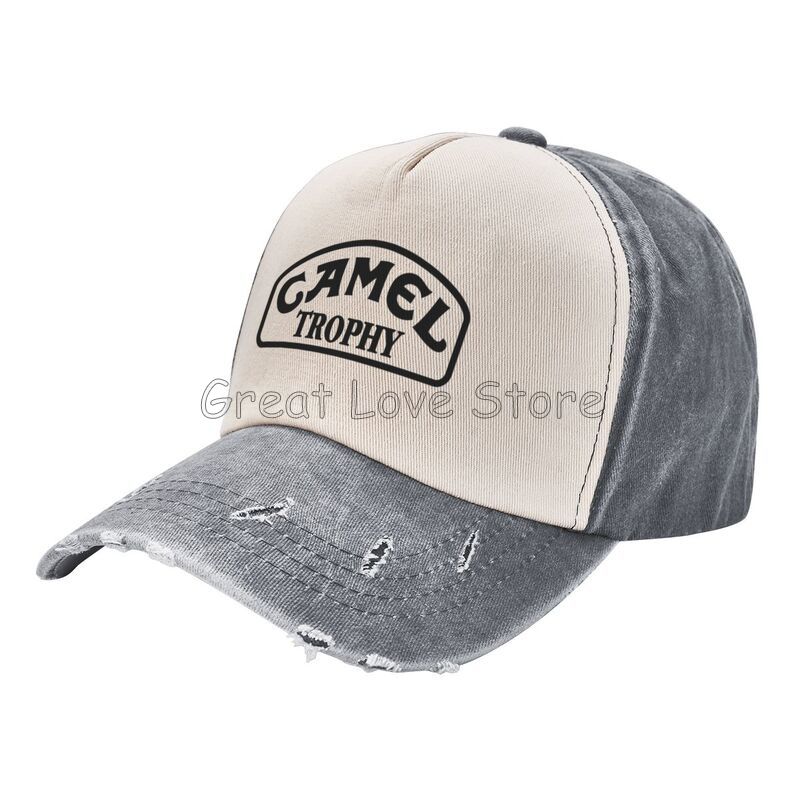 Кепка-бейсболка с принтом Camel Trophy, унисекс, регулируемая, с застежкой snapback, винтажная, из стираного хлопка, ковбойская кепка, ретро, козырек от солнца