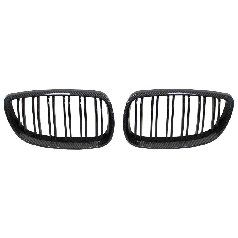 For BMW E92 E93 M3 2006-2009 Front Bumper Kidney Grille M Colour Carbon Fiber Design Lower Racing Grill