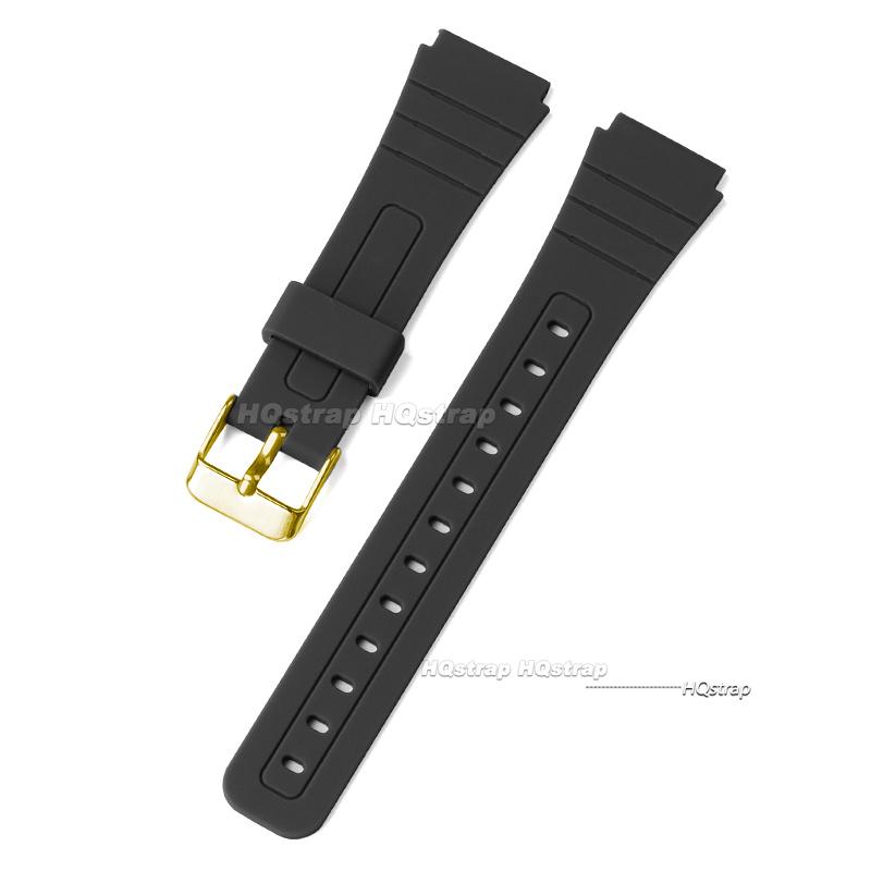 18-мм силиконовый ремешок для часов Casio W800H W800H A158/168 AE1200/1300 SGW400 F91W F84 F105/108 Мягкий ремешок Мужской спортивный браслет