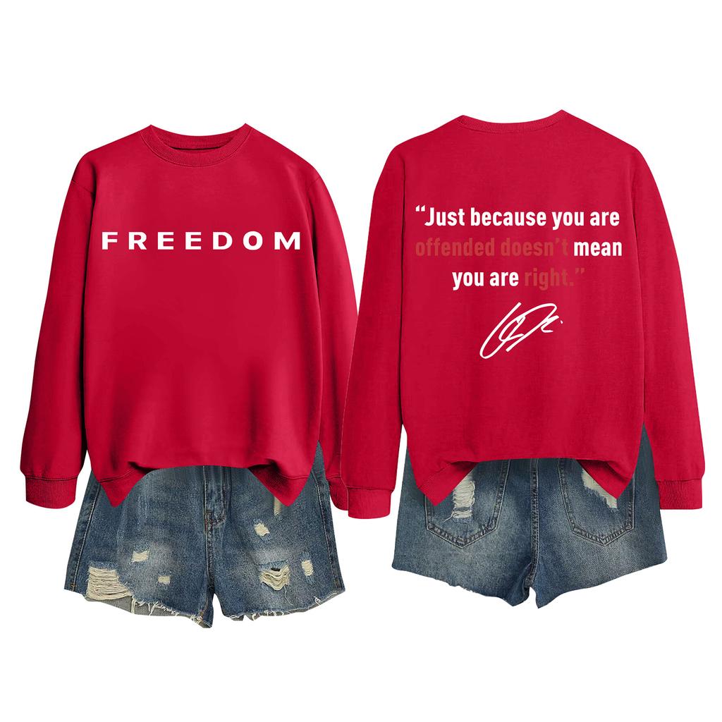 Women's Fashion Casual Long Sleeve Printed Round Neck Sweatshirt Top