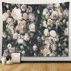 European Floral Retro Tapestry Plant Wall Hanging Bedroom Decoration Wall Hanging Tapestry Home Room Living Room Decoration