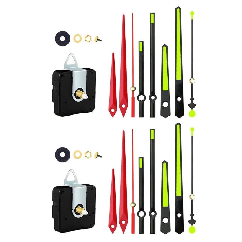 Quartzs DIY Wall Clock Movement Mechanism Battery Operated DIY Repair Parts Replacement with Clock Hands Second Hand