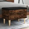 VidaXL Storage Bench, Chest with Lid, Shoe Bench with Seat, Living Room Stool, Modern, Smoked Oak 835072