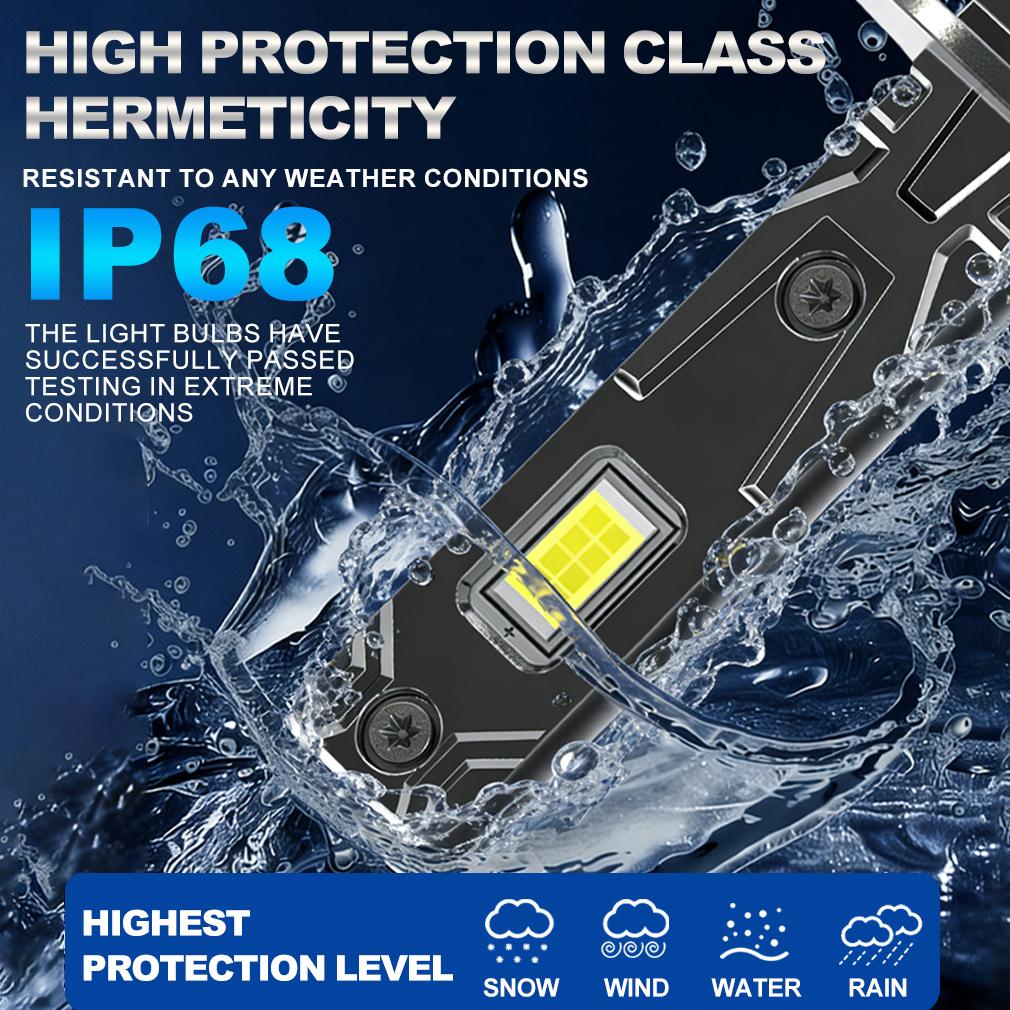 2 шт. 15000 лм H1 светодиодные лампы для фар автомобиля Мини Canbus H1 светодиодная лампа для автомобильной фары Безвентиляторный Дневные ходовые огни Автоматические диодные противотуманные фары 12 В 6500 К Белый