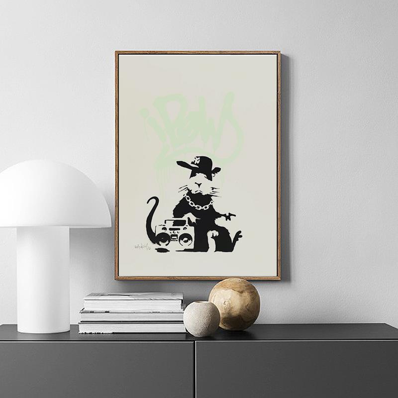 Бэнкси Уличное граффити Искусство Холст Картина Настенный Плакат Скандинавская Классическая Картина Для Гостиной Куадрос Украшения Дома Без Рамки