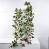 Artificial Flower Vine Wall Hanging, Artificial Green Plant, Camellia, Green Leaves, Berries, Vines, Wedding Home Ceiling Decoration