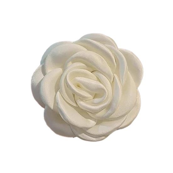 Брошь-булавка с 3D-дизайном цветка, тканевая, универсальная, модный аксессуар