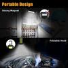 KDULIT Waterproof with Magnet Flashlight Portable COB Work Light LED 4000mAh Flashlights Multimode 18650 Camping Torch Light