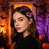 Декоративные зажимы для волос Хэллоуин/Рождество Магнитные для женщин, Сильная фиксация Нескользящие Зажимы для укладки в форме сердца, Бесшовные Нескользящие Инструменты 2-в-1