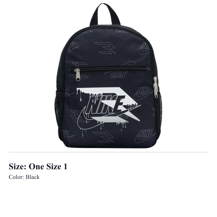 Nike Polyester Backpack Medium Kids' Black N32533092PS-002