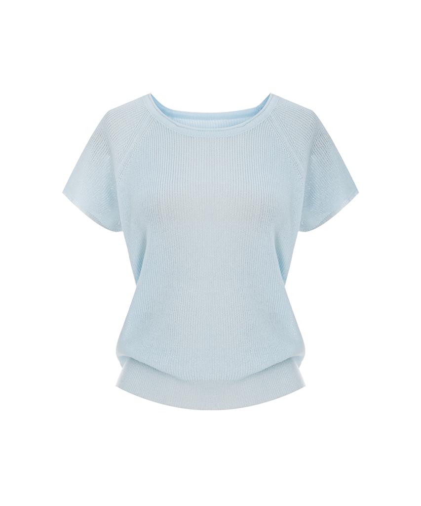 PAIGEFLYNN Cap Sleeve Round Knit_P6Bkn014C