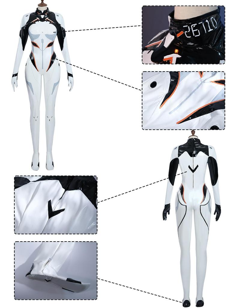 Firefly Cosplay with Combat Star Rail Cosplay Fancy School Event Stage Firefly Cosplay with [Kami-Yamato Goods] Wig, Suit, Houkai Costume, Adult,