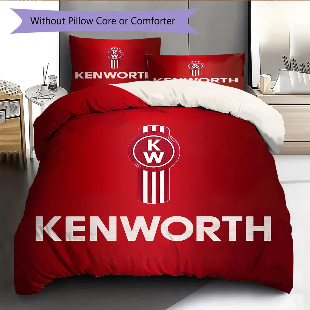 Постельное белье с рисунком Kenworth Декор для дома Подарок на день рождения (1 пододеяльник + 2 наволочки, без наполнителя)