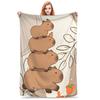 Плед Kawaill Capybara Cartoon Blanket, разные размеры, очень мягкий и уютный, для дивана, кресла и кровати.
