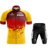 Summer Short-sleeved Cycling Suit Men's Mountain Bike Road Bike Cycling Suit Quick-drying Breathable Cycling Suit