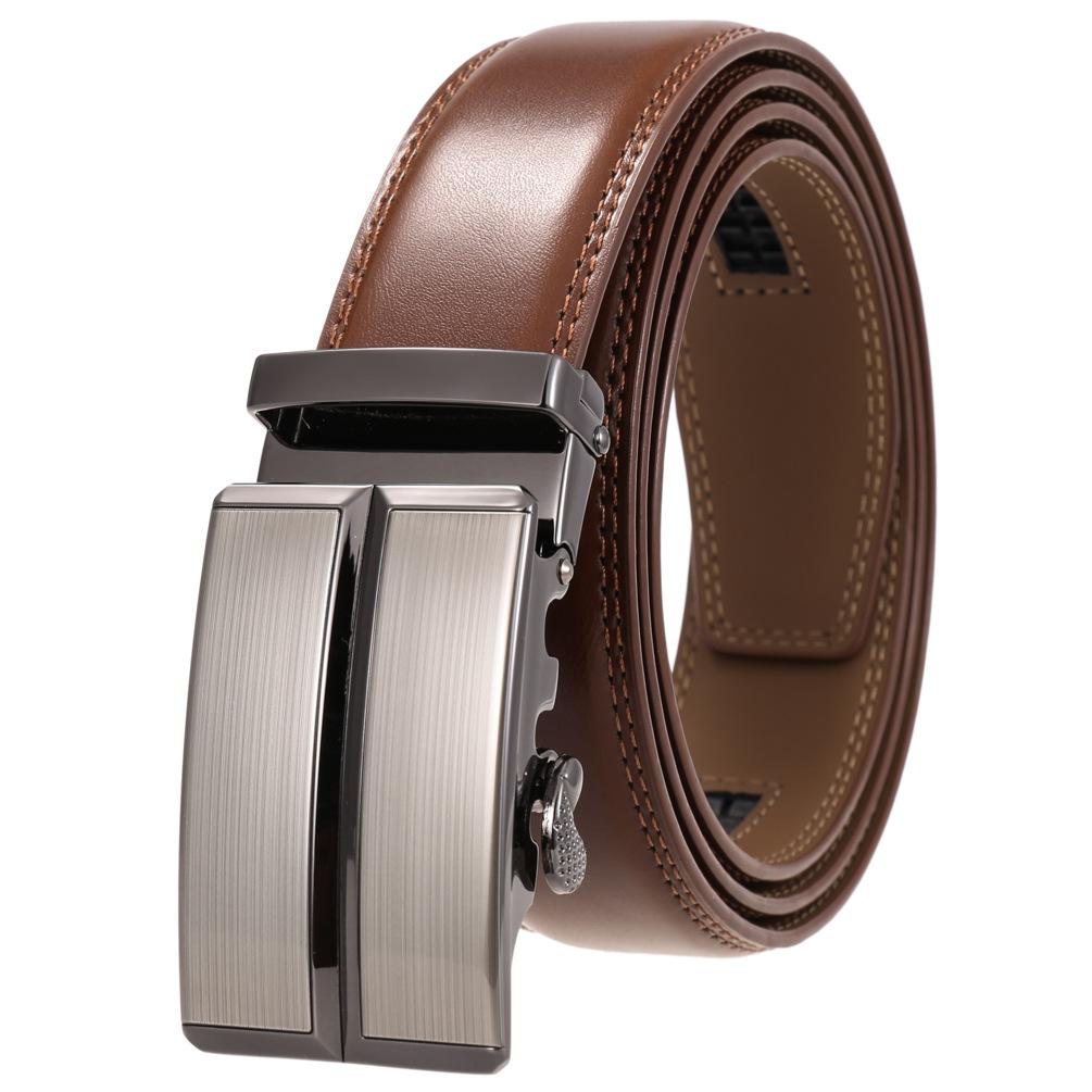 Двухслойный ремень, ремень с автоматической пряжкой, мужской ремень, повседневный, аксессуары Ly36-87136-1