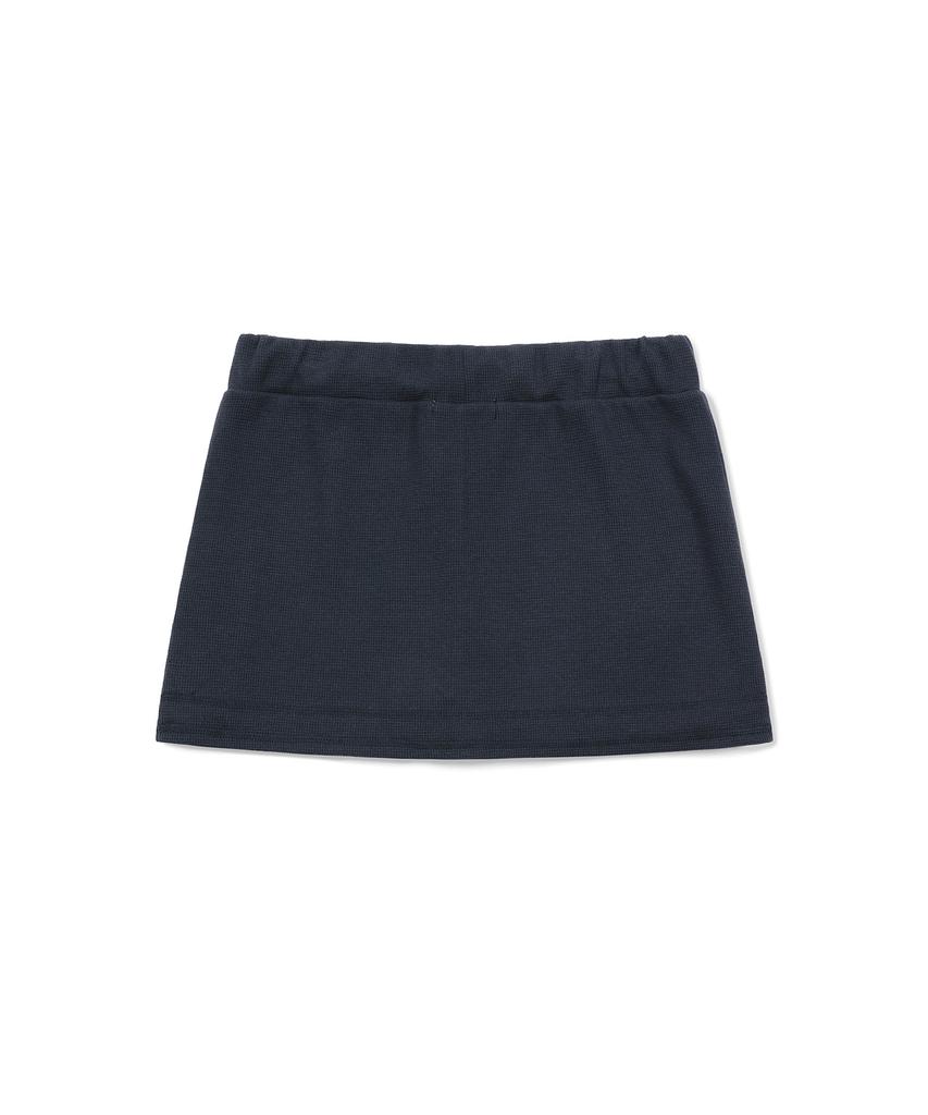 Sunburn Project Waffle Basic Mini Skirt, Navy