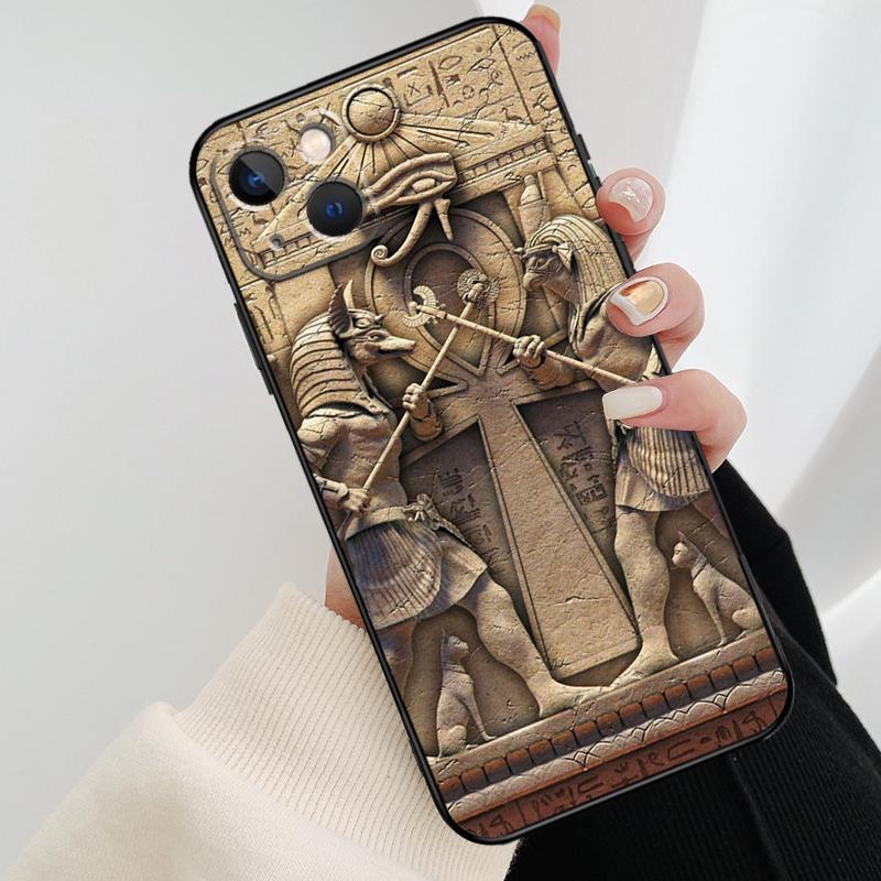 Чехол для телефона с муралом Фараона Египта Для iPhone 17 Pro Max 15 14 13 11 12 16 Pro Max mini 15 16 Plus 16e 17 Air Cover