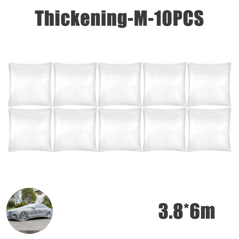 Одноразовый прозрачный автомобильный чехол для одежды, пылезащитный, непромокаемый, прозрачный, пылезащитный, пластиковый, полиэтиленовая пленка, непромокаемый автомобильный чехол