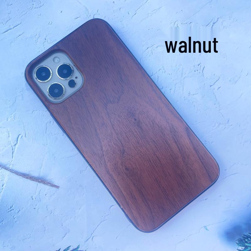 Ретро противоударный защитный чехол из массива дерева для iPhone 12 Mini/12 Pro/16 Pro/17