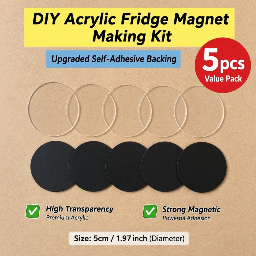 Акриловый DIY Набор Магнитов на Холодильник Ручная Работа Магнитные Наклейки для Холодильника Кухни Домашний Декор Аксессуары для Рукоделия Использование в Качестве Подарка