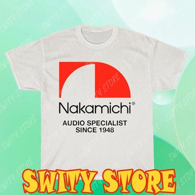Футболка Nakamichi Audio с логотипом, многоцветная, забавная, размеры от S до 5XL