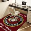 Office Carpet: Marine Corps Emblem Sofa Rug, Chair Protection Blanket