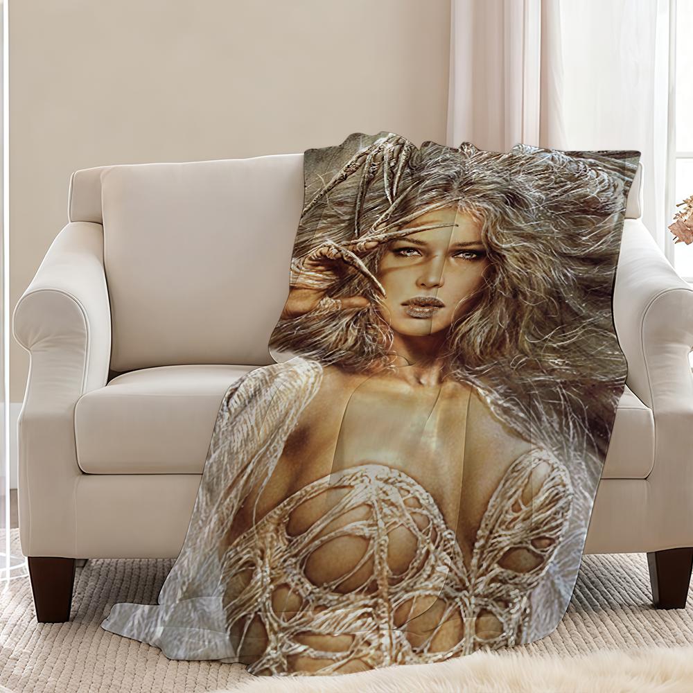 Плед-покрывало Art Luis Royo Супер Уютный Плюшевый Гостиная Диван Диван Детские Подарки на День Рождения