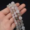 Маленькие бусины из натурального камня, изоляционные бусины из ледяного кварца, подвески для изготовления ювелирных изделий, ожерелье, браслет, серьги, аксессуар