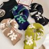 New Flower Solid Color Soft Waxy Knitted Wool Scarf Female Autumn and Winter Student Versatile Warm Scarf