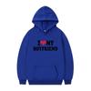 Mens Gothic Streetwear Hooded Sweatshirt With I LOVE MY BOYFRIEND Print Long Sleeve Loose Fit