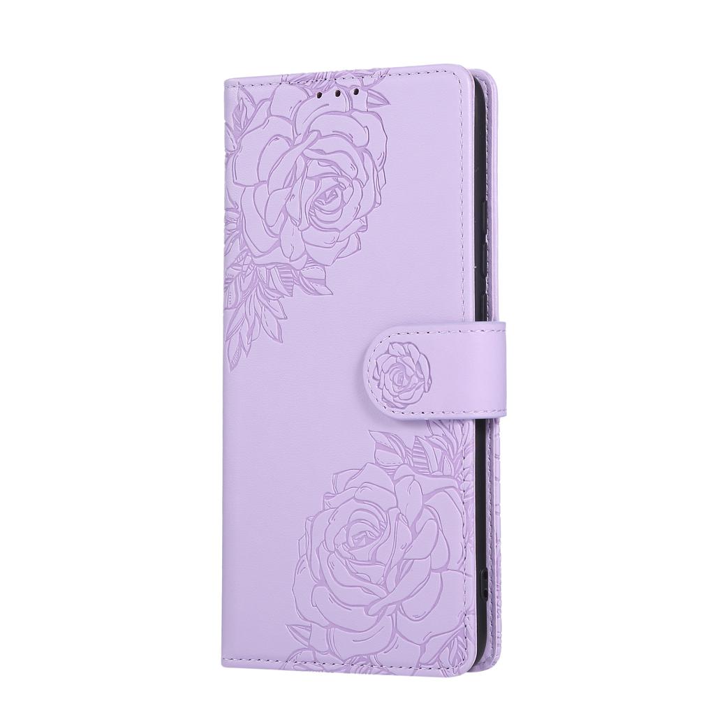 Для Realme C21Y/C25Y Чехол Кошелек из ПУ кожи с рисунком розы Чехол для телефона с 3 слотами для карт