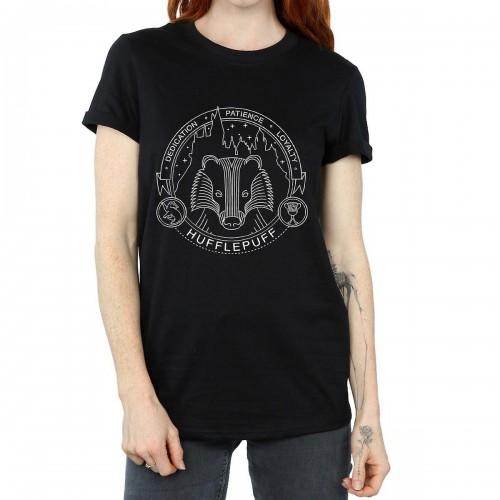 Harry Potter Womens/Ladies Hufflepuff Cotton Boyfriend T-Shirt