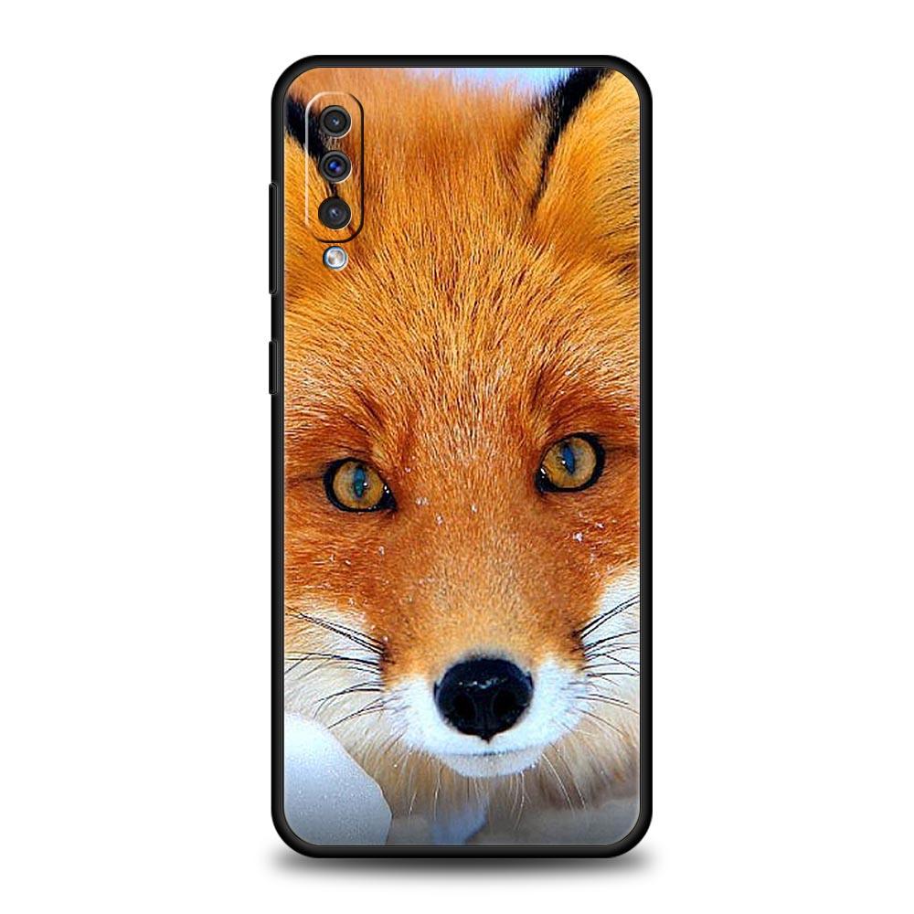 Чехол для телефона Samsung Galaxy A52 A14 A50 A70 A10S A30 A40 A20S A20E A02S A12 A22 A72 A32 5G A04s милый красный лис подарок мягкий чехол