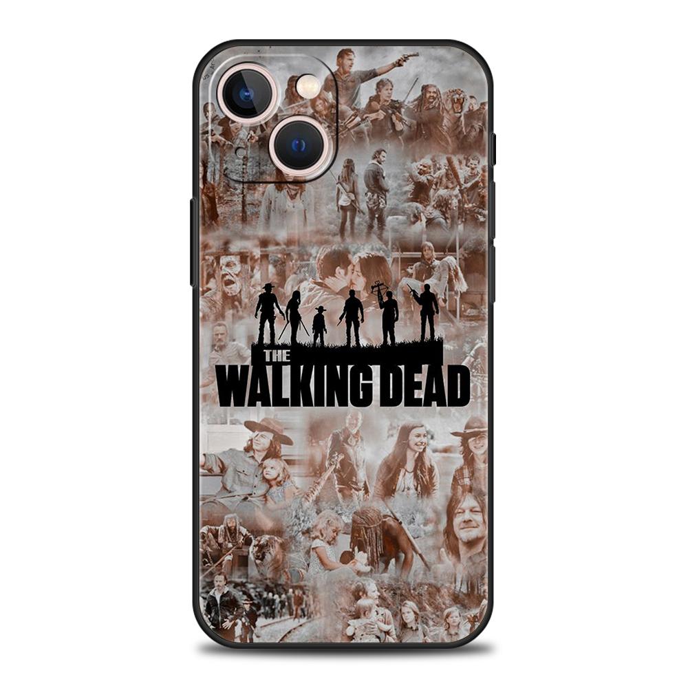 Чехол для телефона The Walking Dead для iPhone 15 14 13 12 11 Pro Max 7 8 Plus XR XS X 13 Mini Силиконовый Мягкий Fundas Оболочка Capa Сумка