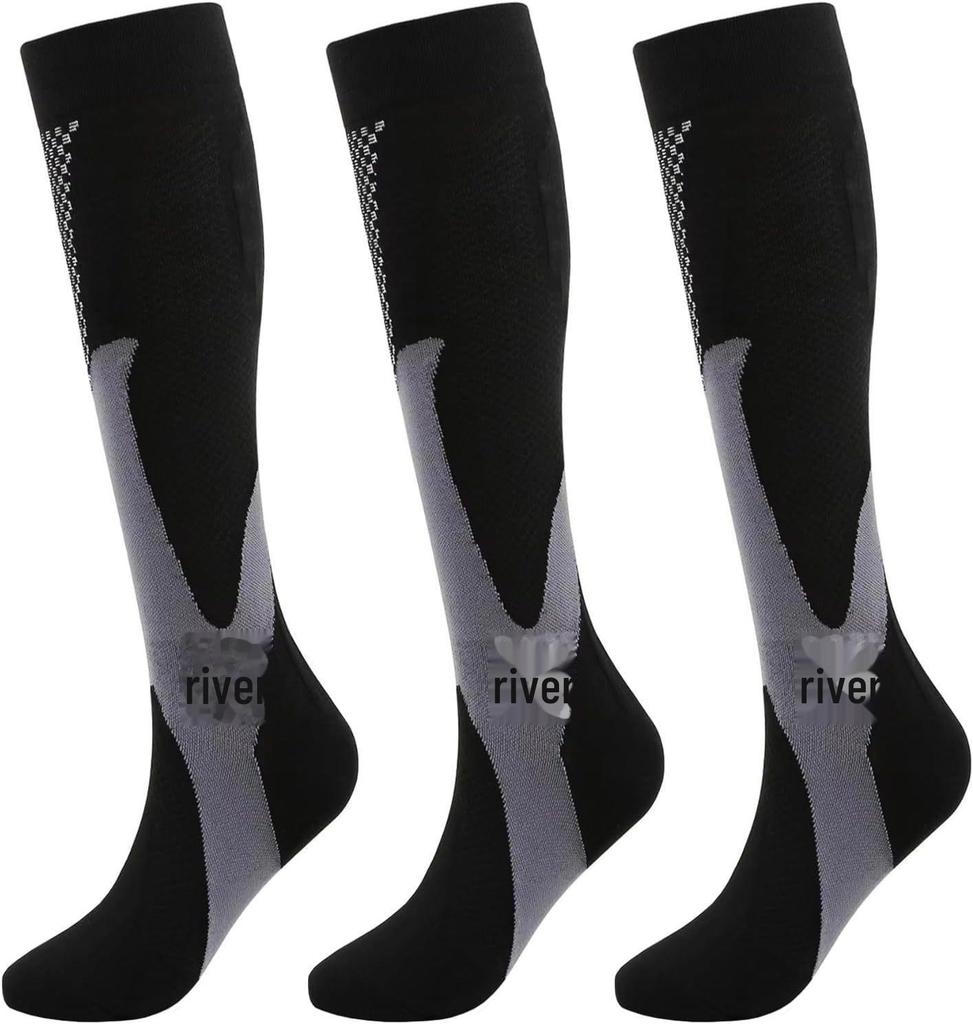 "Женские компрессионные спортивные носки": 3 пары для бега и прыжков со скакалкой